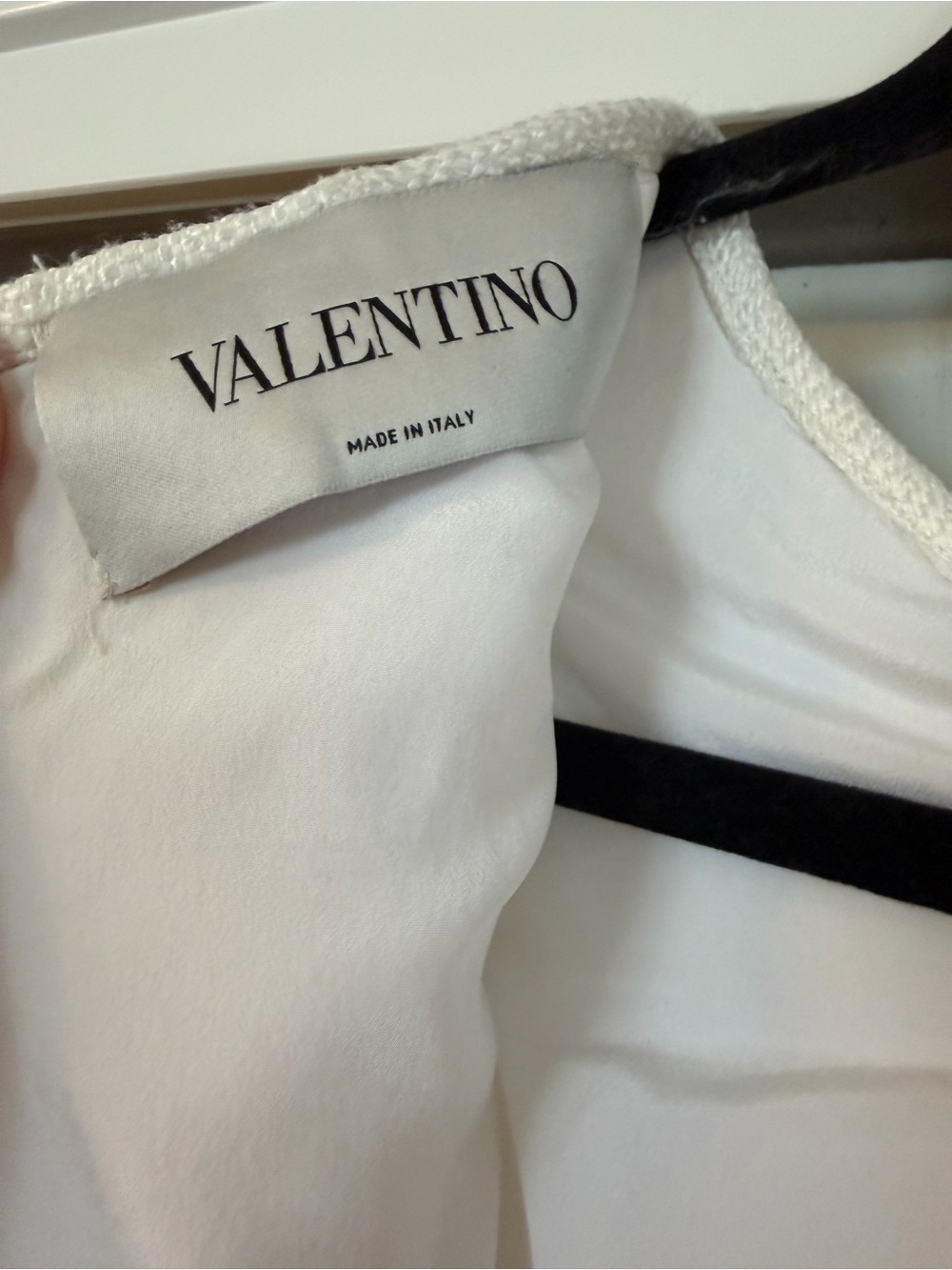 Valentino Cream Textured Sleeveless Midi Dress - Picture 3 of 3